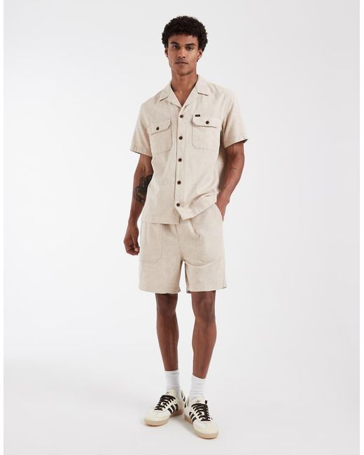 Lee Jeans Natural Utility Overshirt Co-ord for men