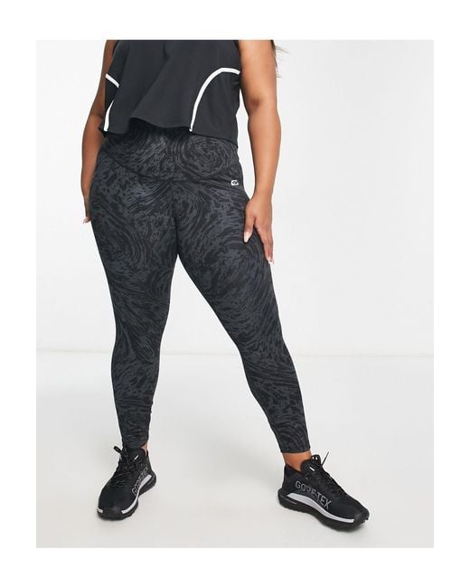 Nike White Plus – icon clash one dri-fit – gemusterte 7/8-leggings