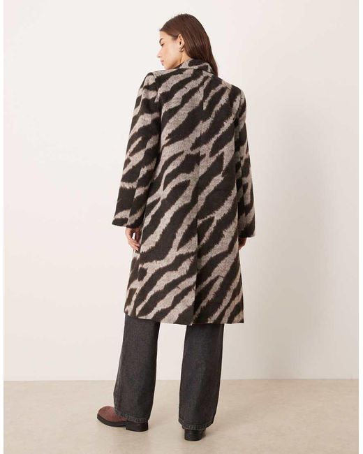 Vila Nette Jas Met Zebraprint in het Natural