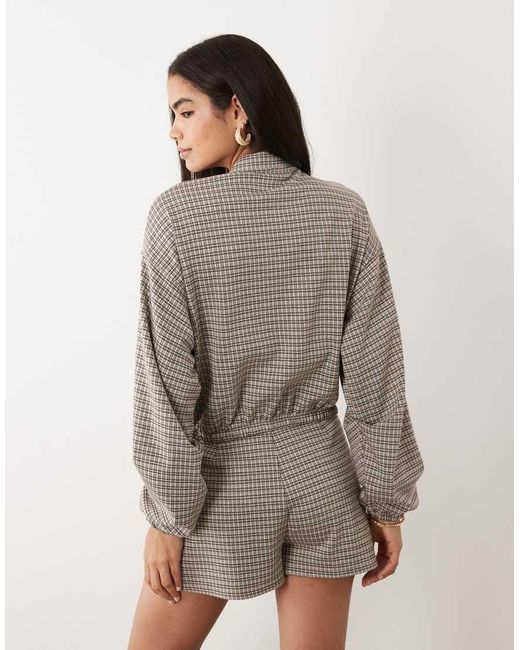 ASOS Natural Mix & Match Brushed Jacket