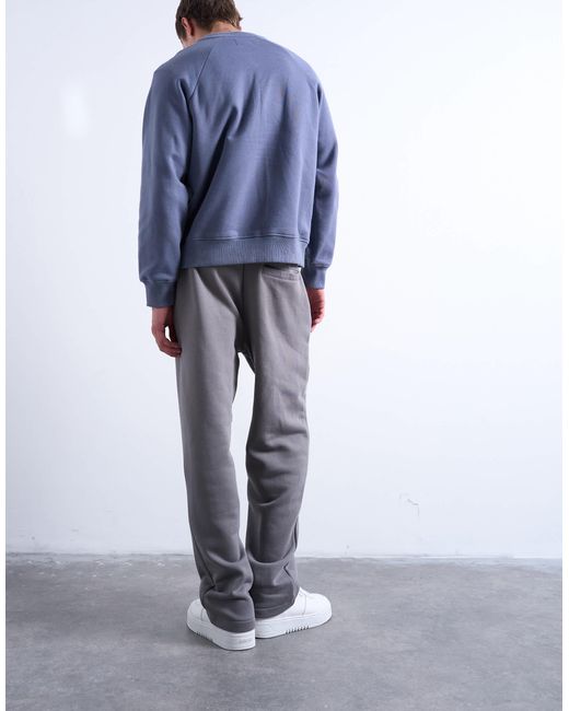 Topman – gerade jogginghose in Metallic für Herren