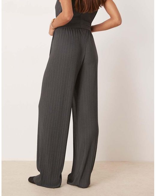 ASOS Multicolor Co-Ord Pleat Mesh Straight Leg Trouser