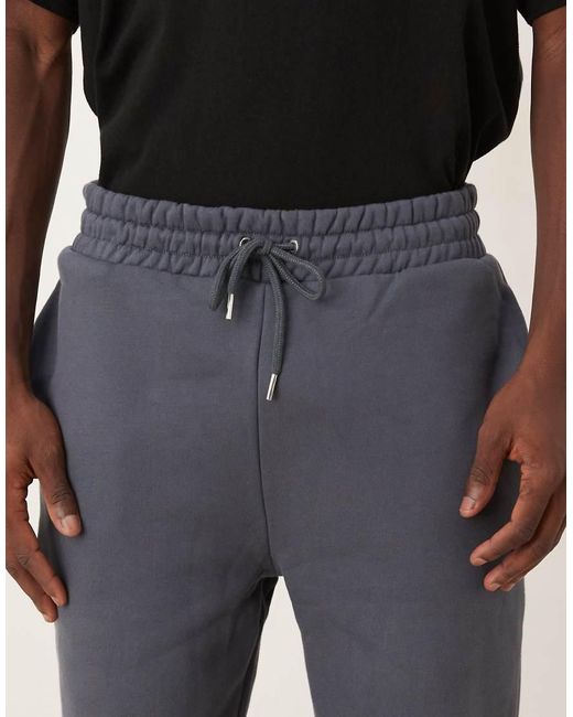 ASOS Blue Premium Heavyweight Straight Leg Sweatpants for men