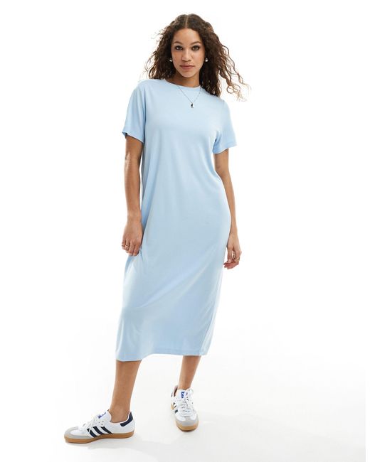 Monki Blue – besonders weiches t-shirt-kleid