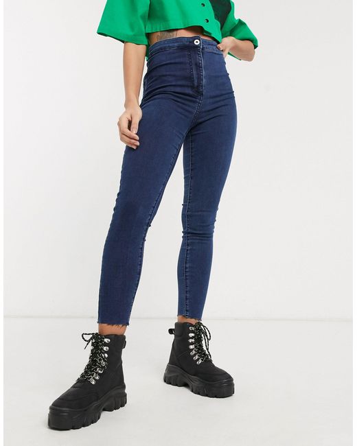raw hem jeggings