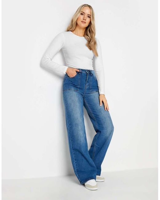 Long Tall Sally Blue 2 Pack Long Sleeve Bodysuits