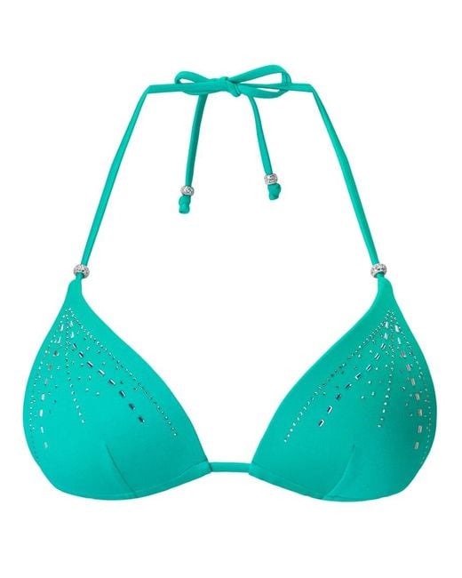 Ann Summers Blue Summer Siren Triangle Bikini Top