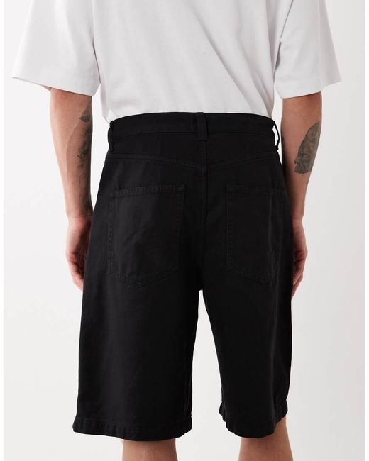 ASOS White Longer Length Jort for men