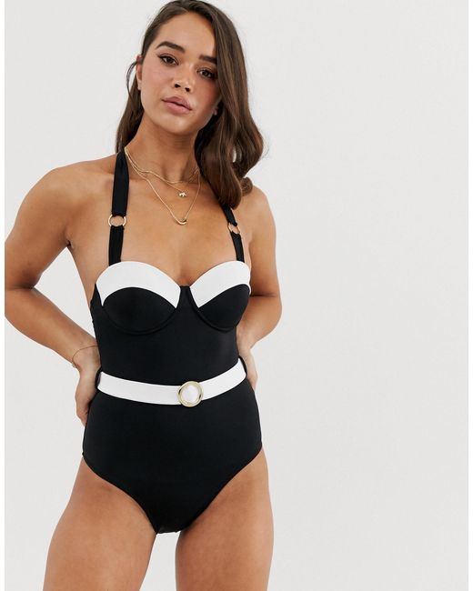 swimwear with belt