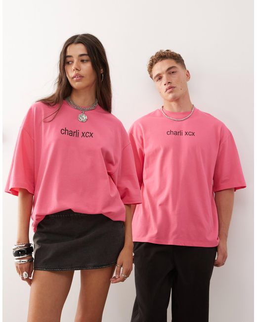 Collusion Pink Unisex – kastiges skater-t-shirt