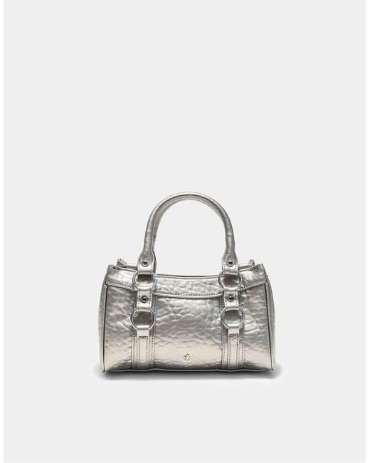 Stradivarius White Small Bowling Bag