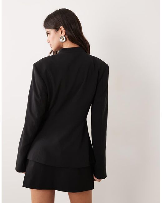 ASOS Black Tailored Drummer Style Jacket