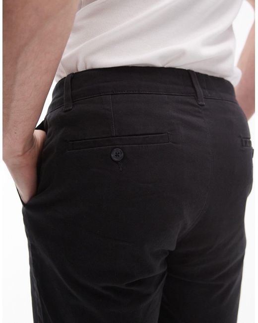 Topman – 2er-pack schmal geschnittene chino-shorts in White für Herren