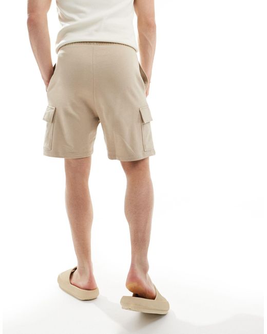 ASOS White Slim Shorts With Cargo Pocket for men