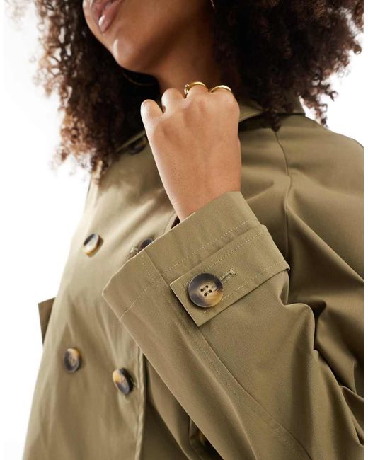 ONLY Blue Short Trench Coat
