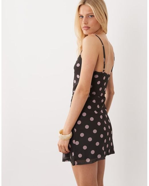 ASOS White Mesh Cami Mini Dress