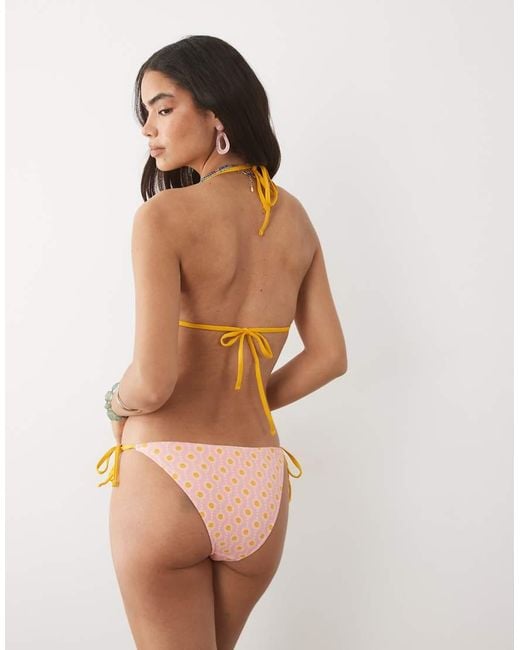 Mango Brown Teen String Bikini Set