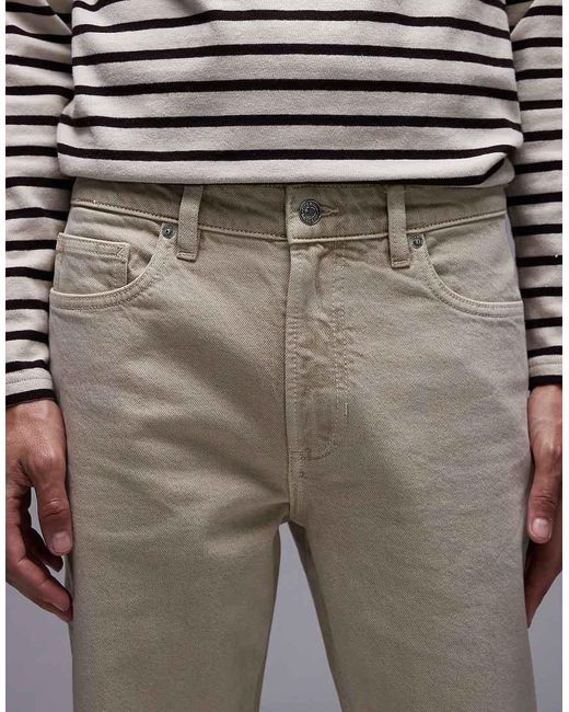 Mango Gray Barrel Leg Jeans for men