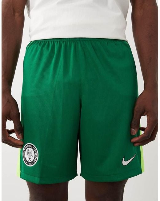 Nike Football Green Nike Nigeria World Cup 26 Home Shorts for men
