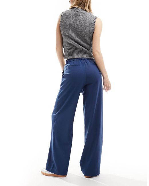 Object Blue Wide Leg Pants