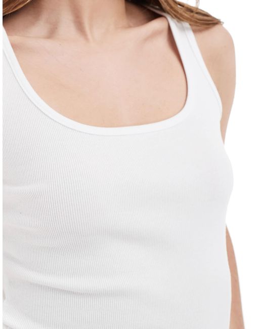 Cotton On White 3 Pack Byron Scoop Tank