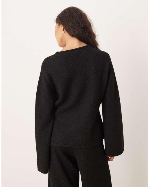 Y.A.S Black Long Sleeve Knitted Cardigan Co-ord