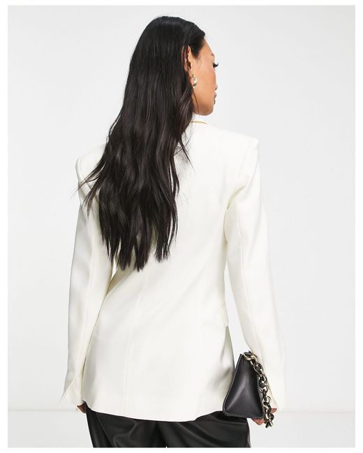 & Other Stories White Fitted Co-ord Blazer