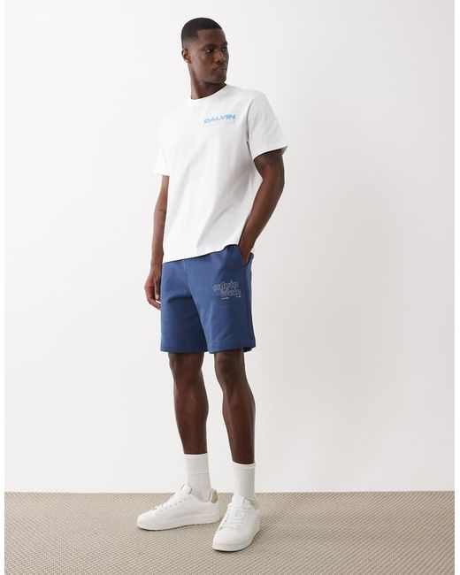 Calvin Klein White Chest Logo T-Shirt