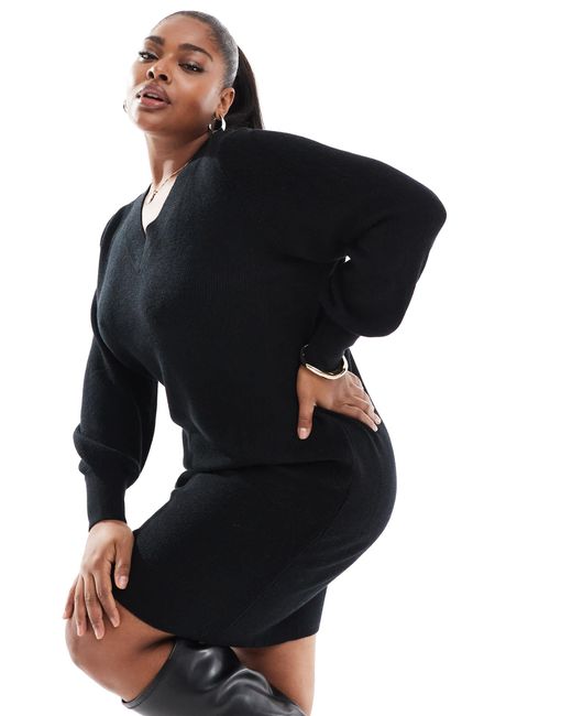 ONLY Black – mini-strickkleid