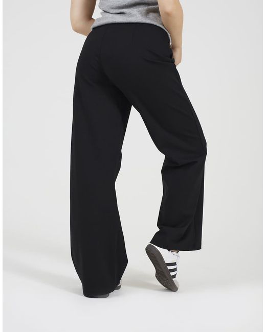 Brave Soul Black Straight Leg Jersey Trousers