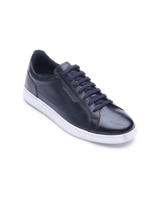 Base London Blue Zammo Lace Up Trainer for men