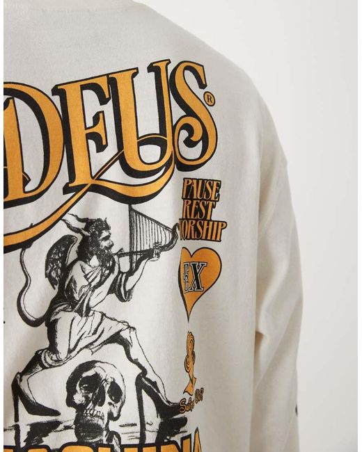 Deus Ex Machina White Divine Spark Long Sleeve T-Shirt for men