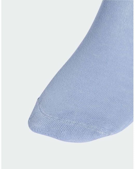 Adidas Originals Blue Trefoil Cushion Crew Socks 6 Pairs
