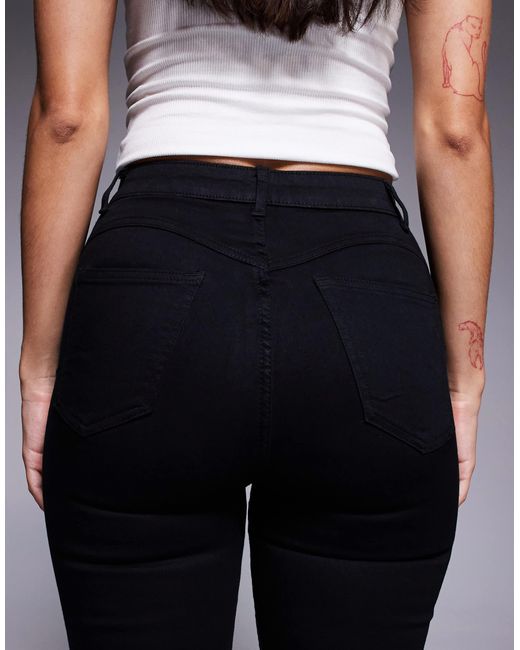 ASOS Blue Hourglass Power Stretch Sculpt Flare Jeans