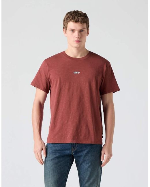 T-Shirt Comoda Rossa di Levi's in Red da Uomo