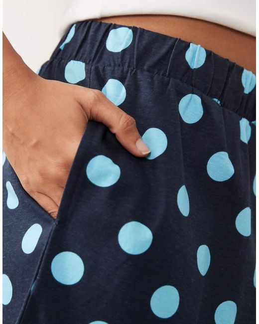 Threadbare Blue Jersey Pull On Shorts With Drawstring