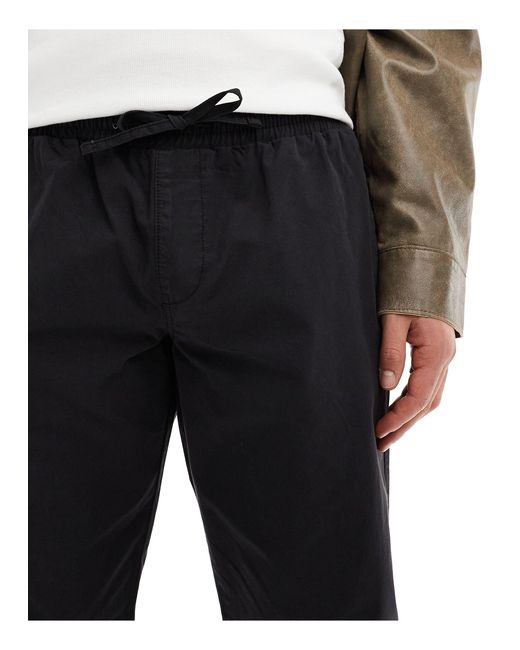 Pantalon à enfiler - délavé ASOS pour homme en coloris Black