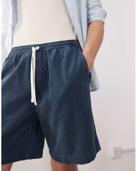 Weekday Corduroy Shorts in het Blue voor heren