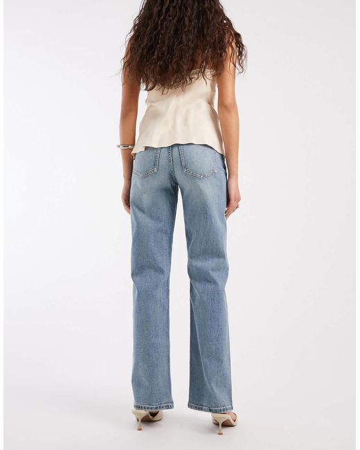 ASOS Blue Comfort Stretch Straight Leg Jeans