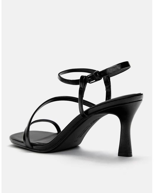 Pull&Bear Sandalen Met Hak En Bandjes in het White
