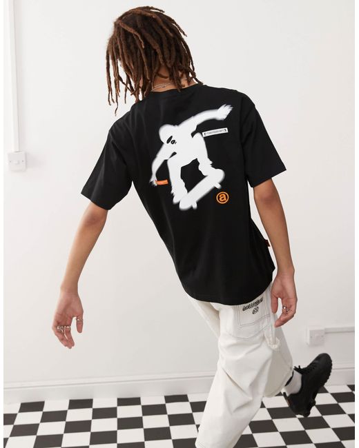 Aape By A Bathing Ape White Aape By A Bathing Ape Skater Print T-shirt for men
