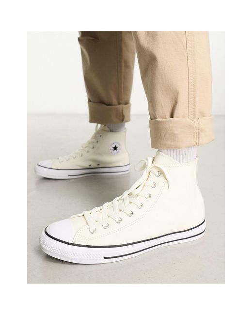 Converse Natural Chuck Taylor All Star Leather Sneakers for men