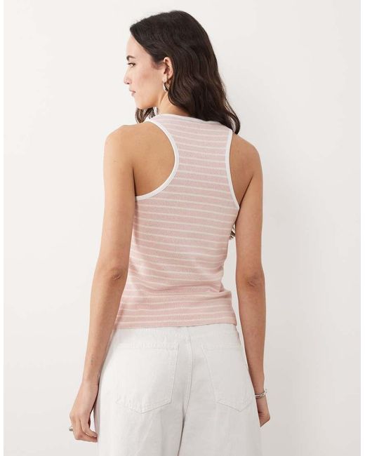 ASOS Gestreepte Racertop in het Blue