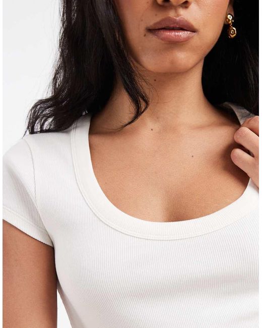 ASOS White Scoop Neck Baby Tee