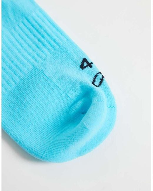 4505 Blue Icon Running Socks With Arch Support And Anti Bacterial Finish for men