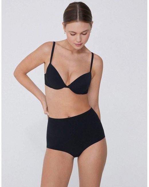 Tezenis Black Moscow Microfibre Push-Up Bra