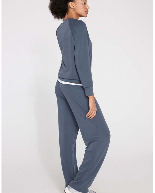 Tezenis Blue Soft Touch Straight-Cut Trousers