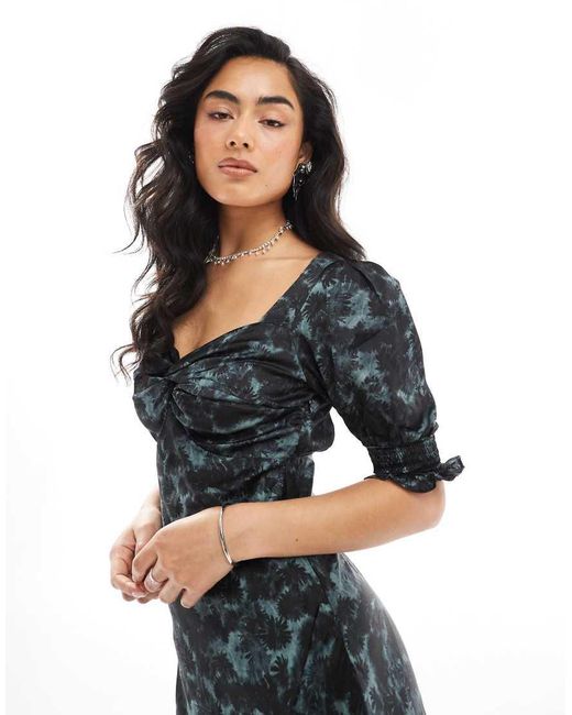 Glamorous Blue Open Maxi Tea Dress
