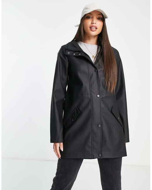 Vero Moda Black Raincoat