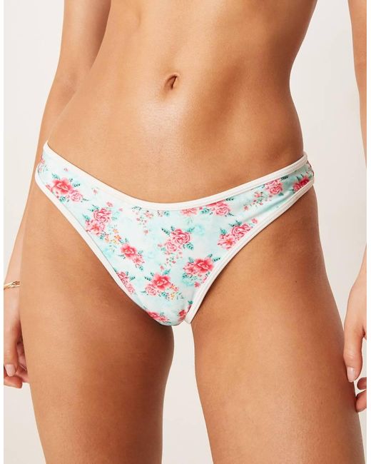 Bright Swimwear Blue Lola Waterloo High Leg Bikini Bottoms